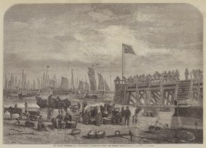 British Fisheries, č. 2, pláž v Yarmouth během sezóny sledě